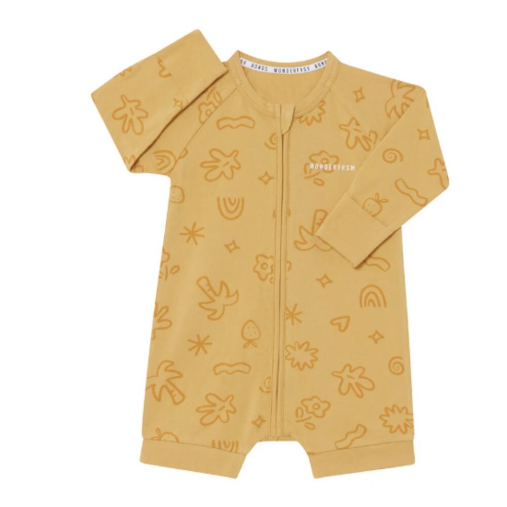 NWT Bonds Wonderfrsh Long Sleeve Romper 00 (3-6 months)